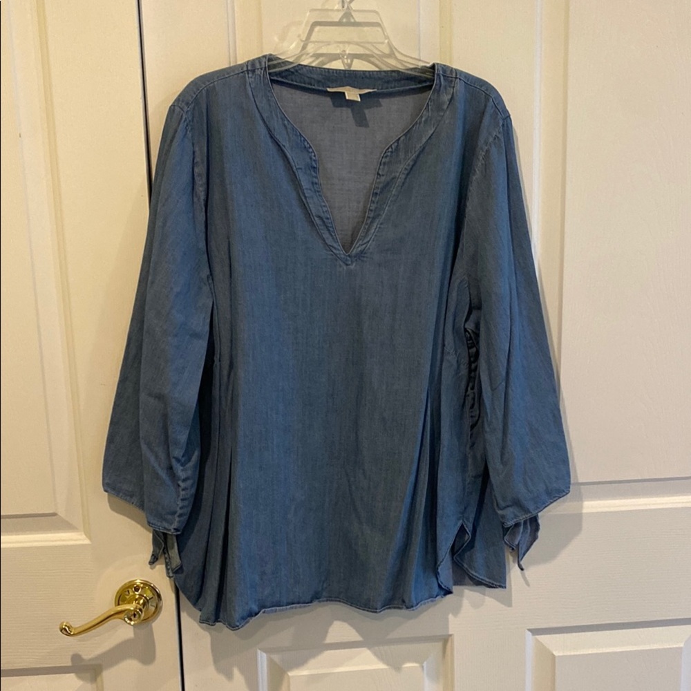 Michael Kors Blue Relaxed Oversized Tunic